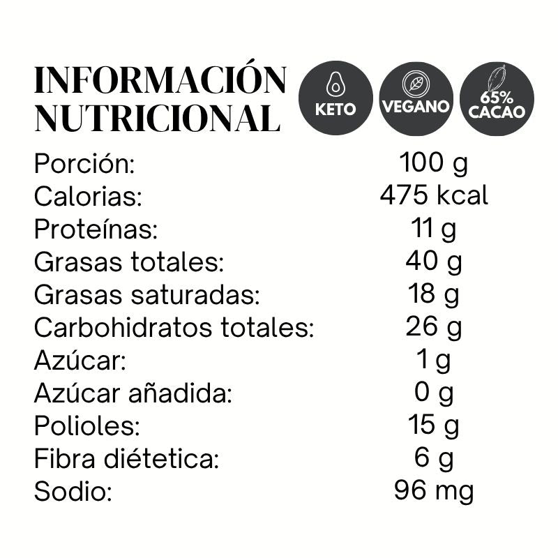 Nuez Chocolate Sin Azúcar