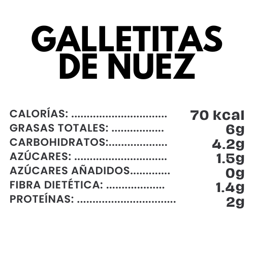 Mini Galletitas de nuez Saludables