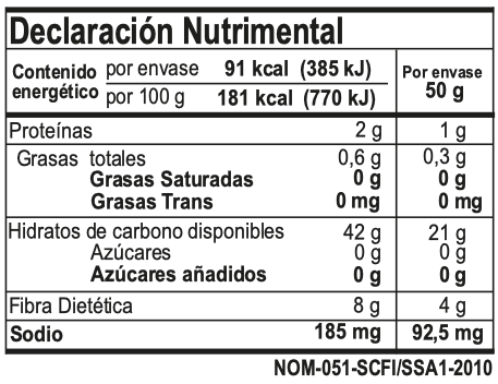 Nopal deshidratado con chile sin azúcar